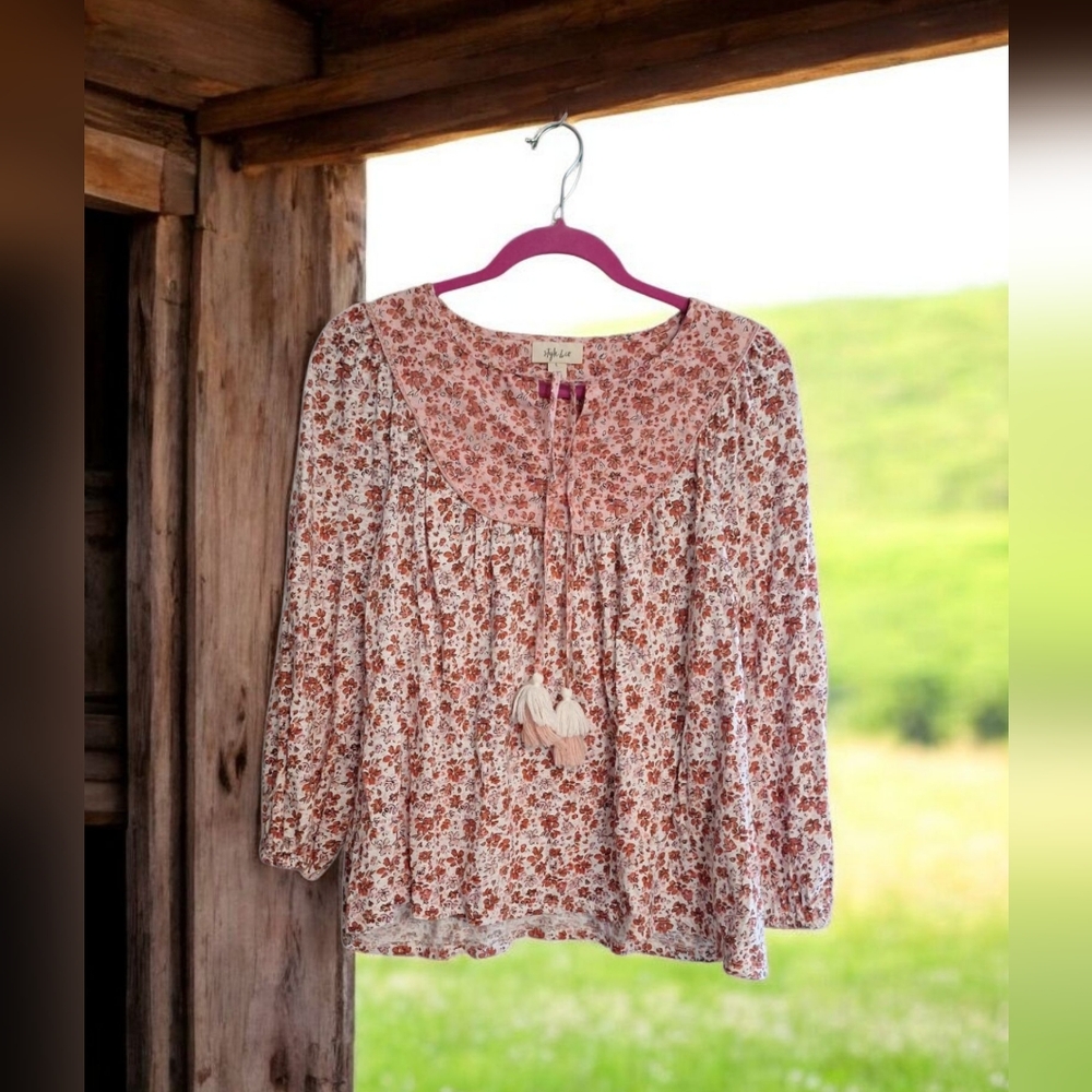 Style & Co Peasant Blouse